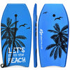 Goplus 41'' Super Leger Bodyboard Surfing W/leash Eps Core Boarding Ixpe Bleu