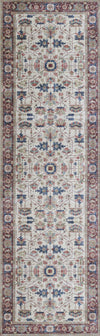 Tapis Traditionnel Daffy 2'3\" x 8'0\" en Ivoire