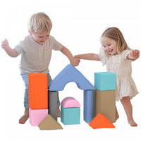 Qaba Equipement De Jeu Doux Pour Enfants, 11 Pieces, Jouets D'escalade, Blocs D'escalade Doux Pour L