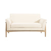 Harper Canape deux places compact moderne en tissu, beige