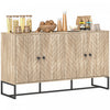 HOMCOM Buffet, Meuble Bar a Cafe, Chene
