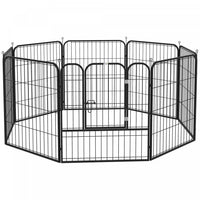 Pawhut Parc A 8 Panneaux Pour Animaux De Compagnie Pliable Metal Interieur Exterieur 31