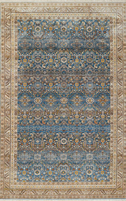 Tapis Traditionnel Gianna 8'0\" x 10'0\" en Bleu