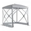 Outsunny Tente De Camping A Ecran Escamotable Installation Instantanee Gris