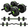 Soozie rEnsemble d'halteres reglables Ensemble de poids libres 3 en 1, 33lb