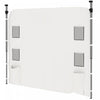 Outsunny Paroi Laterale Pour Auvents, Paroi Laterale Uniquement, Blanc