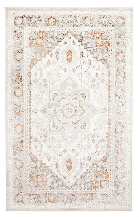 Tapis Traditionnel Paradox 5'0\" x 8'0\" en Ivoire
