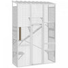 Grand Enclos Exterieur pour 2-3 Chatons, Blanc