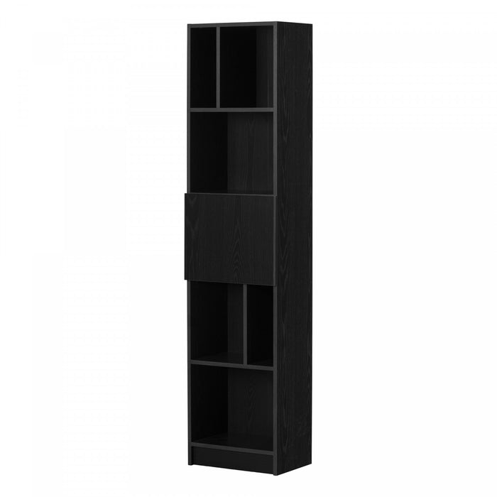 Liora Bibliotheque Etroite 5 Tablettes - Chene Noir