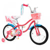 Costway 16\" Velo Pour Enfants Avec Siege De Poupee Panier Et Streamers Colores 2 Roues D'entrainement Rose