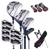 Ultimate Men's Complete Golf Club Set Golf Club Package Set Incl 460cc Avec Capuchon Bleu