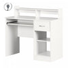 Axess Bureau de travail avec support à clavier avec Port USB Blanc solide, de Meubles South Shore