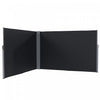 Outsunny Auvent Double Face Retractable, Ecran De Confidentialite, Noir