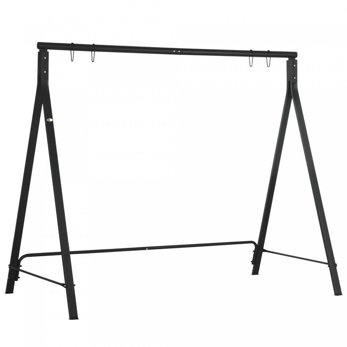 Outsunny Support De Balancoire, Capacite De Poids De 528 Lb, Noir