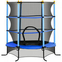Soozier Trampoline Pour Enfants, Trampoline Pour Enfants De 5pi Avec Filet De Securite, Cadre En Aci