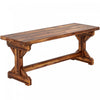 Outsunny Banc d'Exterieur en Bois, Banquette Rustique de Jardin, Bois Carbonise