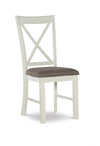 Chaise de salle à manger Jane en tissu taupe - ensemble de 2