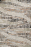 Tapis Contemporain Briar 5'1\" x 7'7\" en Gris