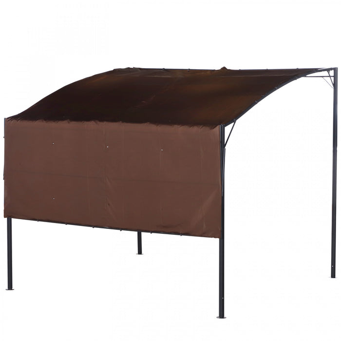 Pergola Tonnelle De Jardin Avec Auvent Reglable Metal Epoxy Polyester Creme
