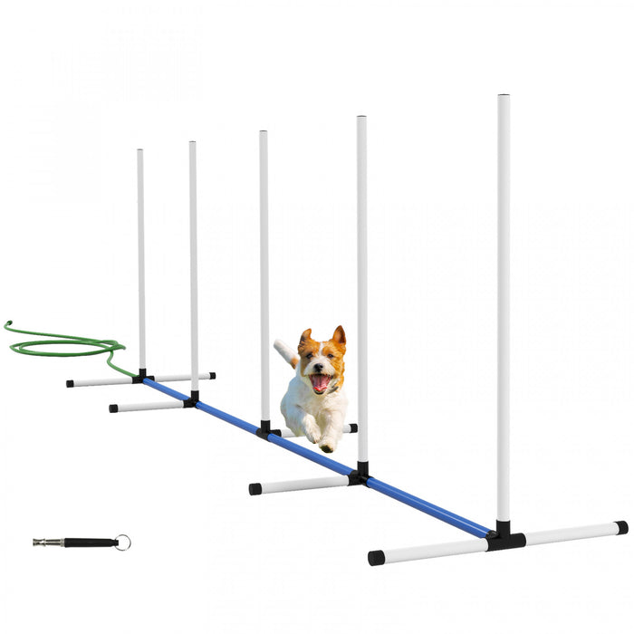 Kit d'agilite pour chien 4 pieces, tube d'eau pulverisee