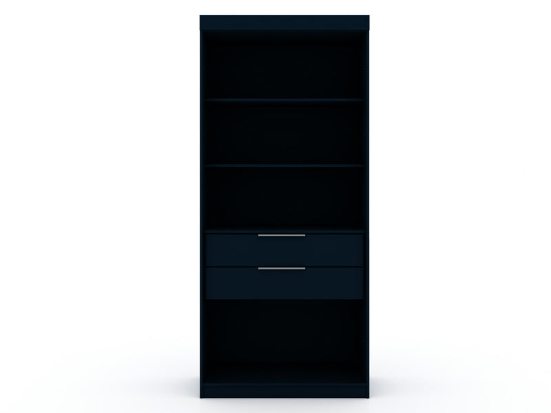 Armoire contemporaine moderne Mulberry 36\" en bleu minuit