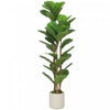 Figuier lyre artificiel HOMCOM, arbre de 4[i pour decoration interieure
