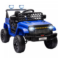 Qaba Voiture Electrique 12 V Alimente Par Batterie Pour Enfants Avec Telecommande, Suspension A Ress