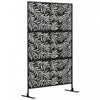 Outsunny Paravent De Confidentialite En Metal Piquets De Sol Separateur