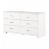 Fusion Commode 6 Tiroirs - Blanc Solide