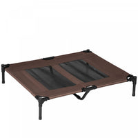 Pawhut Lit Sureleve Portable Avec Pieds Antiderapants Pour L'exterieur Et L'interieur, Cafe