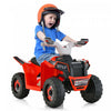 Costway Kids Ride Sur Atv 4 Wheeler Quad Toy Car 6v Alimente Par Batterie Jouet Motorise Rouge