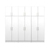 Elite Armoire De Rangement De Garage 96 Pouces, Ensemble D De 6 Pieces – Blanc