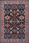 Tapis Etoile Noire Lavable Antiderapant A Poils Ras 5'x7'