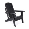 Chaise Adirondack Lake Country Outdoors en polyethylene haute densite - Noir