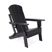  Chaise Adirondack Lake Country Outdoors en polyethylene haute densite - Noir