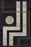Tapis Contemporain Erisa 5'1\" x 7'7\" en Gris