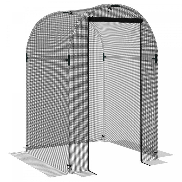 Outsunny Cage De Culture, Tente De Protection Des Plantes De 4' X 4', Noir