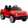 Qaba Voiture Electrique 12 V Pour Enfants, Chevrolet Silverado Ev Rst, Voiture Pour Enfants Alimentee Par Batterie Avec Telecommande Parentale, Suspension A Ressort, Rouge