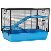 Pawhut Cage Petit Animal Habitat Interieur Cage Pour Cochons D'inde Hamsters Chinchillas, Avec Acces