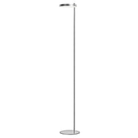 Lampe à pied Fia de Dainolite avec fini chromé satiné et 1 ampoule à DEL