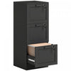 HOMCOM Classeur de bureau a 3 tiroirs, classeur vertical, noir