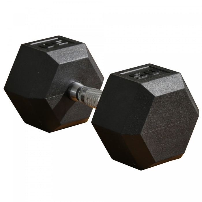 Soozier Haltere en Caoutchouc de 22,7 kg pour Entrainement Fitness a Domicile ou au Bureau