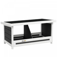 Pawhut Nichoir A Poules, Nichoirs En Bois A 2 Compartiments, Accessoires Pour Poulailler Avec Toit E