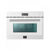 Forno Oliena Espresso White 24-Inch Built-In Microwave, 1.6 Cu.Ft. - FMWDR3093-24WHT | Four a micro-ondes encastrable Oliena Espresso Blanc 24 pouces, 1,6 pi³ - FMWDR3093-24WHT