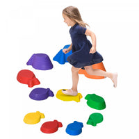 Outsunny 11 Pcs Tremplins D'equilibre Pour Enfants Style De Poisson Course D'obstacles Antiderapante