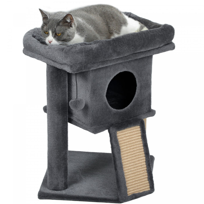 Petit Arbre A Chat Avec Perchoir, Griffoir, Condo Pour Chat