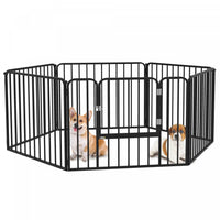 Pawhut Parc Pour Chien, 6 Panneaux De 24