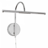 Lampe pour affichage d’image de Dainolite avec fini chromé poli et ampoule à DEL de 6 W