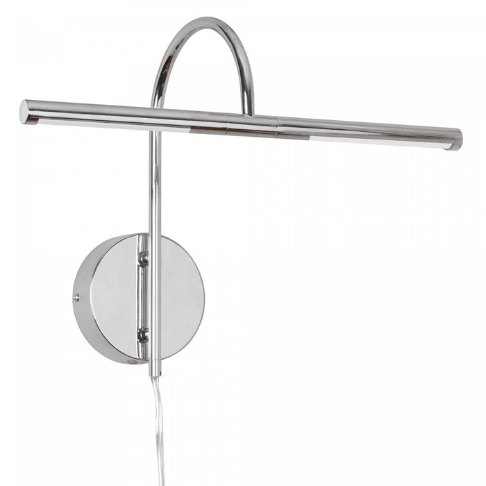 Lampe pour affichage d’image de Dainolite avec fini chromé poli et ampoule à DEL de 6 W
