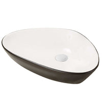 Lavabo de salle de bain Shawny noir